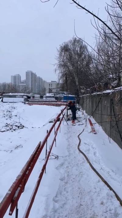 Монтаж иглофильтров. Устройство системы строительного водопонижения для осушения котлована